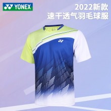 Yonex尤尼克斯羽毛球服110472BCR/210472BCR運動短袖男款速干透氣T恤大賽服比賽訓練衣